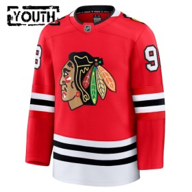 Børn NHL Chicago Blackhawks Trøje 2024-25 Fanatics Premium Connor Bedard Rød Hjemme